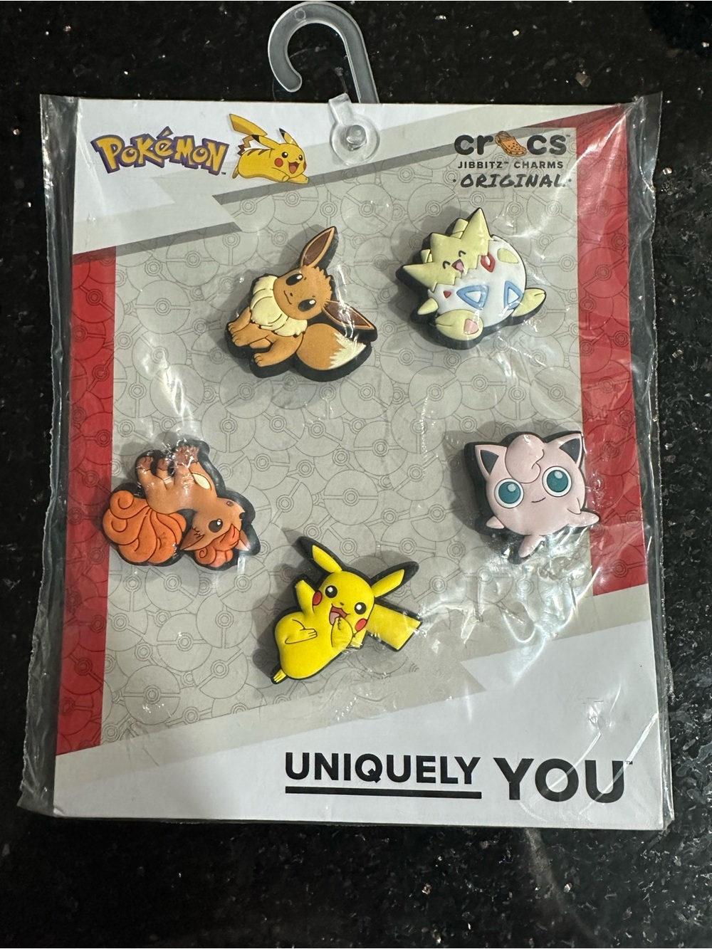 Crocs Jibbitz Pokémon Shoe Charm Set 5-Piece Pikachu Eevee Togepi Vulpix